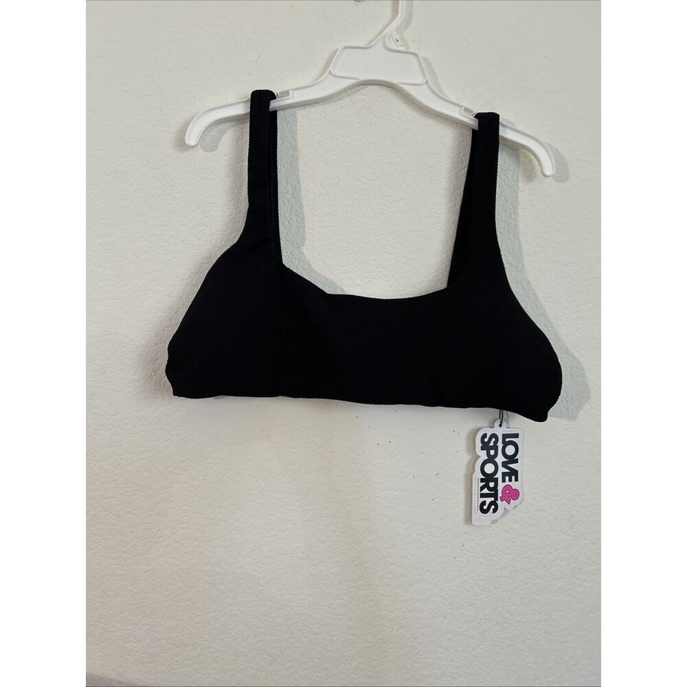 Women’s Barbados Scrun Bikini Top Black NWT XXL (20) Love & Sports